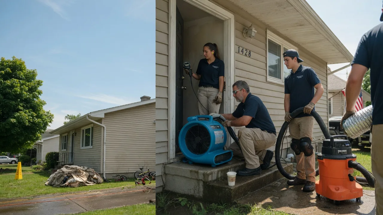 Water Damage Restoration in Middle Point, OH near me